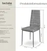 tectake® Set Esszimmerstuhl Thomas gepolstert mit Produktbild-Vorschau 5