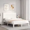 Massivholzbett ohne Matratze Weiß 120x200 cm Kiefernholz Produktbild-Vorschau 2
