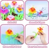Buntes Blumen-Baukasten Spielzeug 104 Teile – Kreatives Produktbild-Vorschau 7