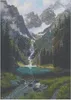 Malen nach Zahlen Diamond Painting Alpen Berge Wasserfall: Produktbild-Vorschau 5