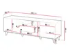 MIRJAN24 TV-Lowboard Vamos Grey 180 mit Kamin, TV-Schrank Produktbild-Vorschau 9