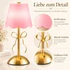 Ciskotu Rosa Schleifen-Tischlampe 2er-Set, Akku, Type-C, Produktbild-Vorschau 6