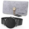 Alienwork IK All-Black Herren Damen Armbanduhr Quarz Produktbild-Vorschau 5