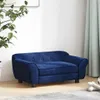 vidaXL Sofa dla psa niebieska 72x45x30 cm pluszowa Podgląd zdjęcia produktu 2