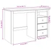 Schreibtisch PANAMA 112x45x75 cm Massivholz Kiefer Produktbild-Vorschau 9