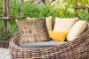 MuchoWow® Outdoor Kissen - Design - Blumen - Braun - Natur Produktbild-Vorschau 3