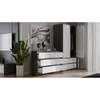 Komoda MALWA M6 120 - antracit + bílá Náhled obrázku produktu 11