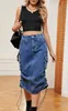 ASKSA Damen Y2K Cargo Roecke Jeans Bleistiftrock High Waist Produktbild-Vorschau 4