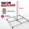 PremiumX Balkonständer 4x 50x50 Stahl Holland 1m Mast SAT Produktbild-Vorschau 5