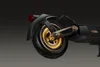 Close-up of the rear wheel and fender of an electric scooter. Produktbild-Vorschau