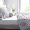 Flauschige Thermofleece Bettwäsche 155x220 cm Grau Bordeaux Produktbild-Vorschau 3