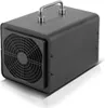 A black ozone generator with a silver handle on top, shown from a three-quarter front angle on a white background. Náhled obrázku produktu