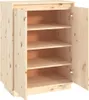 vidaXL Skriňa na topánky 60x35x80 cm borovicový masív Náhľad obrázku produktu 7