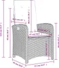 Gartensessel Verstellbar mit Kissen Schwarz Poly Rattan Produktbild-Vorschau 10