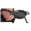 Gusseiserner Jagdkessel 5,0 l mit Grillpfanne 2 in 1 Produktbild-Vorschau 5