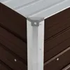 vidaXL Lit surélevé de jardin brun 100 x 40 x 45 cm Acier Voir les images du produit 6