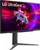 A computer monitor with a futuristic space scene displayed on its screen. Produktbild-Vorschau