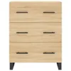 vidaXL Kredens dąb sonoma 69,5x34x90 cm Materiał Podgląd zdjęcia produktu 5