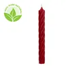 Stabkerzen aus Paraffin, RUSTIC TWIST, 250/28 mm, Rubin, Produktbild-Vorschau 2