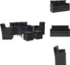 vidaXL 6-tlg. Garten-Lounge-Set mit Kissen Poly Rattan Produktbild-Vorschau 1