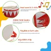Trommel für Kinder rot/weiss – Holz, 20 cm, mit Sticks & Produktbild-Vorschau 2