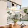 3-in-1 Tischventilator mit Licht Akku, H43cm Mini Camping Produktbild-Vorschau 2