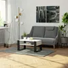 Akord Couchtisch Domi Weiß/Schwarz 92X53X45 Cm Produktbild-Vorschau 4