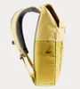 Side view of a yellow and beige backpack. Produktbild-Vorschau