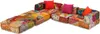 vidaXL Pouf modulaire 3 places patchwork tissu Voir les images du produit 2
