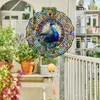 GKA Edelstahl Windspiel Ø 25 cm GK9 Pfau Gartendeko hängend Produktbild-Vorschau 5