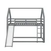 OKWISH Lit Superposé 140x200 cm, Lit Cabane avec Toboggan Voir les images du produit 8