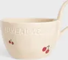 HOMLA ISERNIA Tasse mit Untertasse im Kirschdesign 0,2 l Produktbild-Vorschau 4