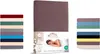Jersey Spannbettlaken 90x200 cm 100% Baumwolle Taupe Produktbild-Vorschau 1