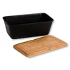 KESPER Brotbox Brotkasten schwarz – Kunststoff PP & Produktbild-Vorschau 2