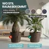 XXL Pflanzkübel „Millennium“ Ø59xH49 cm - 80L - Braun - Produktbild-Vorschau 3