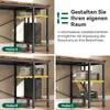 Schreibtisch 160x60x75cm Umkehrbarer PC Tisch, Bürotisch Produktbild-Vorschau 4