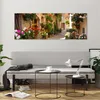 Bilder auf glas - Blume Straße Haus - 140x50cm - Glasbilder Produktbild-Vorschau 6