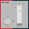 KOTARBAU® Tischbeine Metall Schwarz 4er Set Ø 60 mm H: 71 Produktbild-Vorschau 7