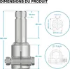 Wiltec Manchon de Prise de force Cardan - Longueur 140 mm - Voir les images du produit 7