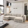 Masseno Ecksofa SARMO M mit Schlaffunktion U-Form, Sofa mit Produktbild-Vorschau 1