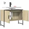Design Waschbeckenunterschrank Sonoma-Eiche 80x33x60 cm Produktbild-Vorschau 4