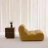 sweeek - Sessel mit Chenille-Bezug 1-Sitzer - Senfgelb Produktbild-Vorschau 4
