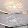 ZMH Deckenleuchte LED Deckenlampe Wohnzimmer 4 Weiß Rahmen Produktbild-Vorschau 5