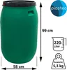 plasteo® 220 Liter Weithalsfass mit Stülpdeckel Produktbild-Vorschau 2