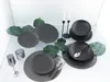 CreaTable, 23211, Vesuvio black, zestaw talerzy 12 szt, Podgląd zdjęcia produktu 4