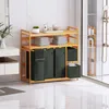 ADEL DREAM Wäschekorb 5 Fächer 2 Regale Wäschesammler 190L Produktbild-Vorschau 4