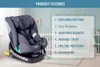 BUF BOOF® Saphir Kindersitz i-Size R129 40–150 cm 360° Produktbild-Vorschau 4
