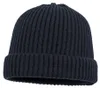 Balke XXL Rippen Strickmütze mit Umschlag 100% Merinowolle in blau
