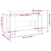 A diagram showing the dimensions of a coffee table. Náhľad obrázku produktu