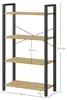 Regał na książki dąb artisan czarny 120 cm 4 półki loftowy Podgląd zdjęcia produktu 7